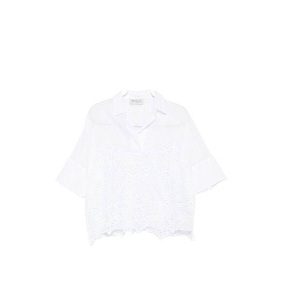 Ermanno Women Embroidered Cotton Shirt